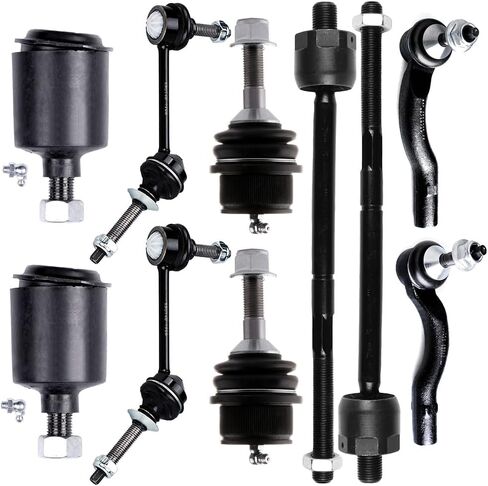 OKJHFD 10pc Kit Ball Joint Tie Rod Sway Bar for Ford for Lincoln for for Marauder 2003-2004 in Kuwait