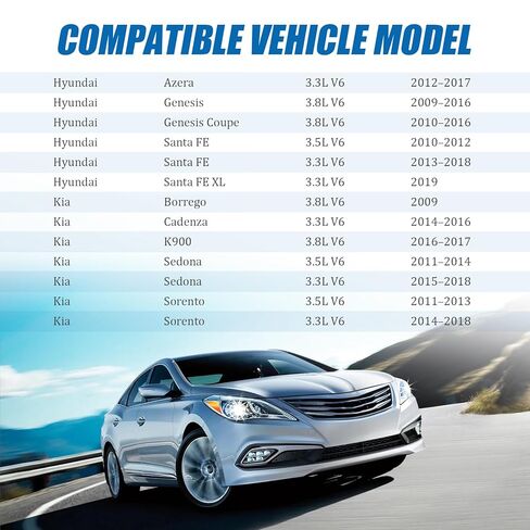 مجموعات حشية غطاء صمام المحرك مناسبة لسيارة Hyundai Azera Genesis Genesis Coupe Santa Fe Santa Fe XL Kia Borrego Cadenza K900 Sedona Sorento 3.3L 3.5L 3.8L V6، استبدال VS50890 22441-3C710 22453-3C710 in Kuwait