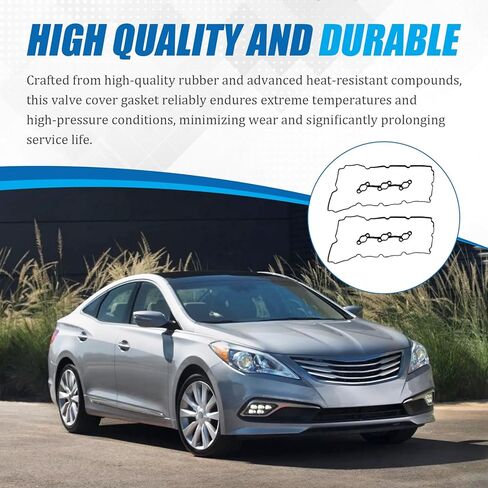 مجموعات حشية غطاء صمام المحرك مناسبة لسيارة Hyundai Azera Genesis Genesis Coupe Santa Fe Santa Fe XL Kia Borrego Cadenza K900 Sedona Sorento 3.3L 3.5L 3.8L V6، استبدال VS50890 22441-3C710 22453-3C710 in Kuwait