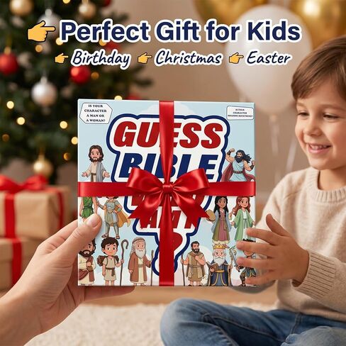 Guessing Bible Who I Am Game? – Bible Trivia Card Game for Kids & Families, 24 Holy Bible Characters with Life Story & Verse Card, Christian Sunday School & Youth Group Games Catholic Gift in Saudi Arabia