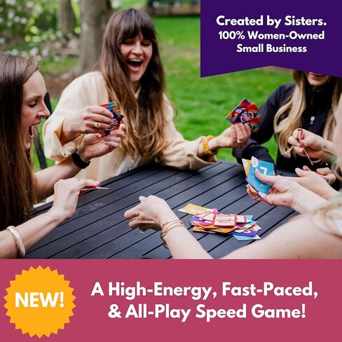 Brooke & Joy Games - Speed Swap Chaos – Where Order Creates Chaos! Fast, Fun Family Card Game for Kids, Teens & Adults, Easy to Learn, Perfect for Game Night & Travel, 10-Minute Party Game, Ages 8+ in Kuwait