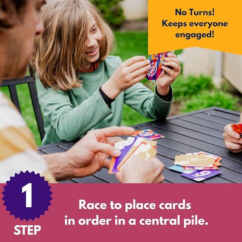 Brooke & Joy Games - Speed Swap Chaos – Where Order Creates Chaos! Fast, Fun Family Card Game for Kids, Teens & Adults, Easy to Learn, Perfect for Game Night & Travel, 10-Minute Party Game, Ages 8+ in Kuwait