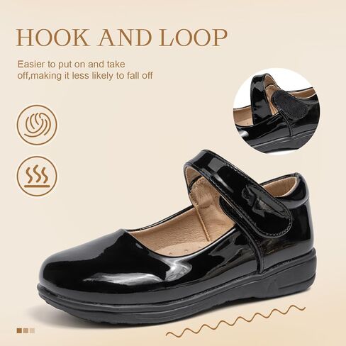 ohsofy Girls Mary Jane Flat School Uniform Wedding Party Princess Dress Shoes for Little Kids in Saudi Arabia