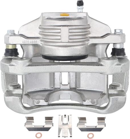 IRONTEK 18B4646 مجموعة فرجار الفرامل الأمامية اليسرى للسائق لعام 1997-2003 لسيارة Chevy Malibu، 2004-2005 Classic، 1999-2004 لـ Oldsmobile Alero، 1997-1999 Cutlass، 1999-2005 لـ Pontiac Grand Am in Kuwait