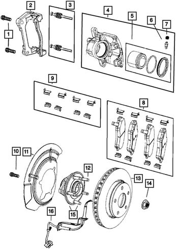 Mopar 68049018AA PIN DISC BRAKE in Saudi Arabia
