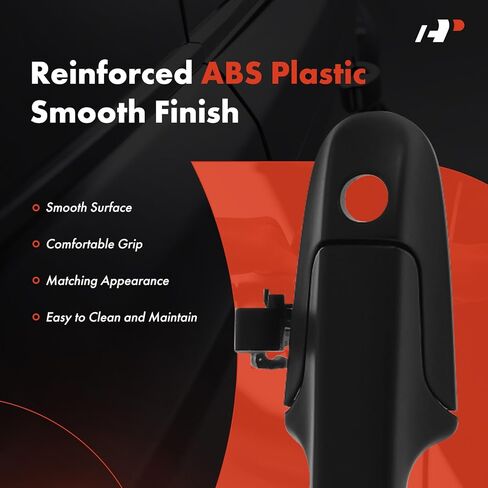 A-Premium Front Left Driver Side Exterior Door Handle Compatible with Honda Accord 2003 2004 2005 2006 2007 Sedan, Smooth Black, Replace# 72180-SDA-A01, 72180-SDA-A51 in Kuwait