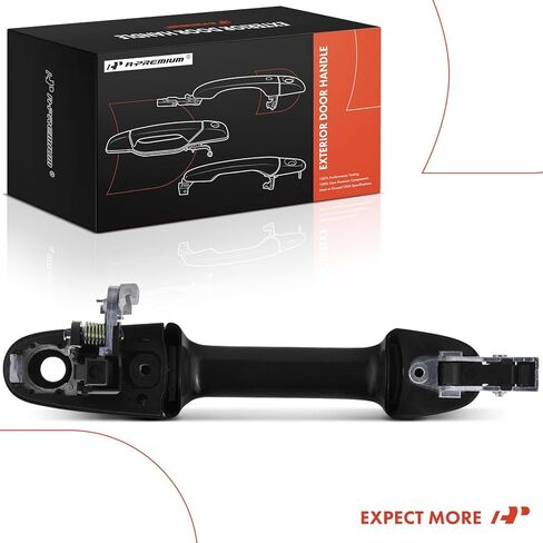 A-Premium Front Left Driver Side Exterior Door Handle Compatible with Honda Accord 2003 2004 2005 2006 2007 Sedan, Smooth Black, Replace# 72180-SDA-A01, 72180-SDA-A51 in Kuwait