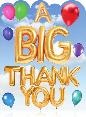 Iconikal Jumbo Greeting Card With Envelope, A Big Thank You, 11 x 14-Inch in Saudi Arabia