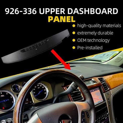غطاء غطاء لوحة القيادة العلوي Dasbecan 926-336 متوافق مع 2007-2014 Chevy Silverado Suburban Tahoe Avalanche & GMC Sierra Yukon & Cadillac Escalade ESV EXT استبدال # 20844035 23224733 926-336 in Kuwait