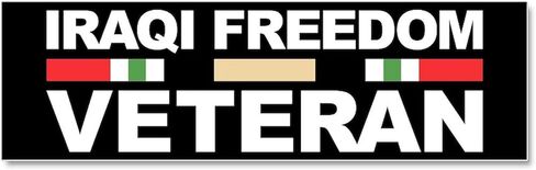 CafePress Iraqi Freedom Veteran Car Magnet 10 X 3 10" x 3", Bumper Magnet in Kuwait