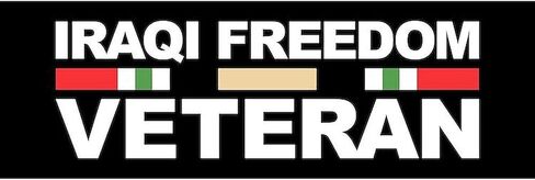 CafePress Iraqi Freedom Veteran Car Magnet 10 X 3 10" x 3", Bumper Magnet in Kuwait