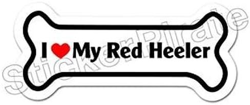 *Dog Bone Magnet* I Love My Red Heeler Car Truck Locker Magnet in Saudi Arabia