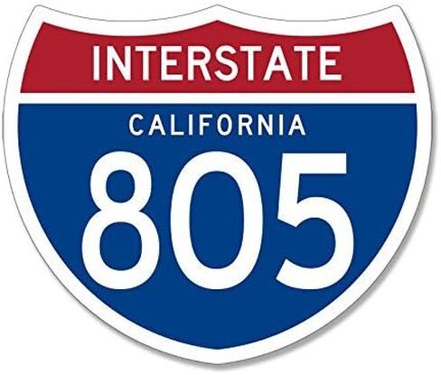 Magnet Interstate 805 Sign Shaped Magnetic Sticker (California Freeway) in Kuwait