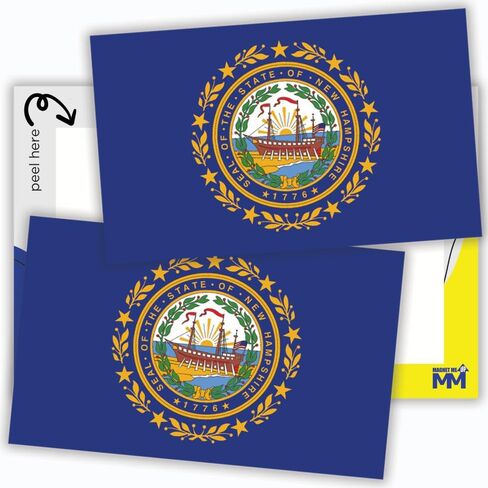 ملصق Magnet Me Up I Love New Hampshire، إنه المكان الذي أتصل به بالمنزل في ولاية الولايات المتحدة الأمريكية، مغناطيس سيارات عالي التحمل مقاس 3×8 بوصة لسيارة شاحنة الدفع الرباعي in Kuwait