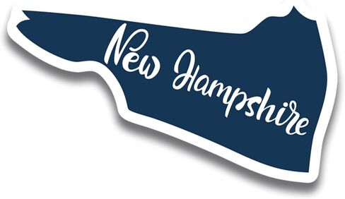 ملصق Magnet Me Up I Love New Hampshire، إنه المكان الذي أتصل به بالمنزل في ولاية الولايات المتحدة الأمريكية، مغناطيس سيارات عالي التحمل مقاس 3×8 بوصة لسيارة شاحنة الدفع الرباعي in Kuwait