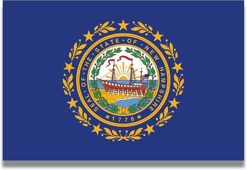 ملصق Magnet Me Up I Love New Hampshire، إنه المكان الذي أتصل به بالمنزل في ولاية الولايات المتحدة الأمريكية، مغناطيس سيارات عالي التحمل مقاس 3×8 بوصة لسيارة شاحنة الدفع الرباعي in Kuwait