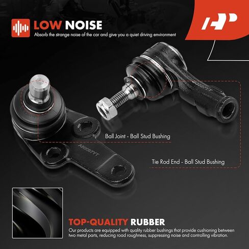 A-Premium 6Pcs Front Suspension Kit, Lower Ball Joint, Inner & Outer Tie Rod End, Compatible with Ford Focus 2000 2001 2002 2003 2004 in Kuwait