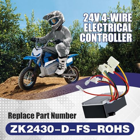 ZK2430-D-FS-ROHS 24V 4-Wire Electrical Controller Fits for Razor MX350/MX400 (Versions 33-36) Replacement Controller for Electric Rocket Scooter Bicycle Dirt Bike Pocket Scooters in Kuwait