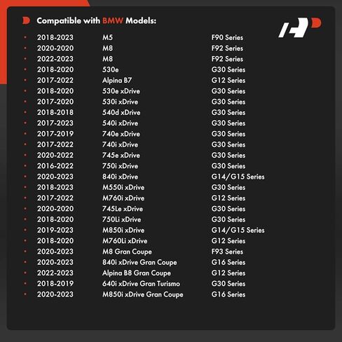 A-Premium 2 × وصلة كروية سفلية أمامية، متوافقة مع BMW 530e xDrive، 530i xDrive، 540d xDrive، 740i xDrive، 745e xDrive، 745Le xDrive، 750i xDrive، 640i xDrive Gran Turismo، 840i xDrive in Kuwait