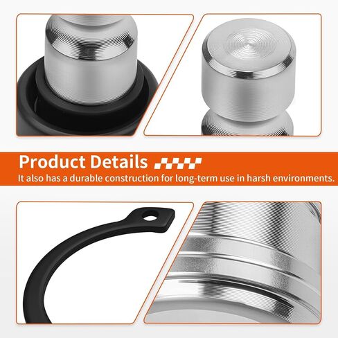 4 Pcs Upper & Lower Ball Joints For Polaris Ranger RZR General 570 900 1000 Diesel HST GEM All Options 2012-2025 in Kuwait