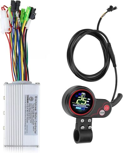 36V/48V 350W Brushless Motor Controller with LCD Panel, Waterproof Sine Wave Controller, Aluminum Housing Replacement Part for Electric Bicycle Maintenance and Repair in Saudi Arabia
