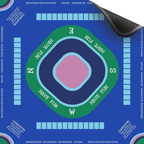 Lrrtwer Mahjong Mat for Table Anti-Slip, Noise-Reducing Mahjong Table Mat for Mahjong, Poker, Card & Board Games (Lemon) in Kuwait