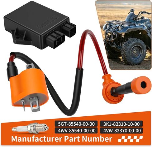CDI Box & Ignition Coil Pack For Yamaha Grizzly 600 YFM600 1999-2001 5GT-85540-00-00 4WV-85540-00-00 in Kuwait