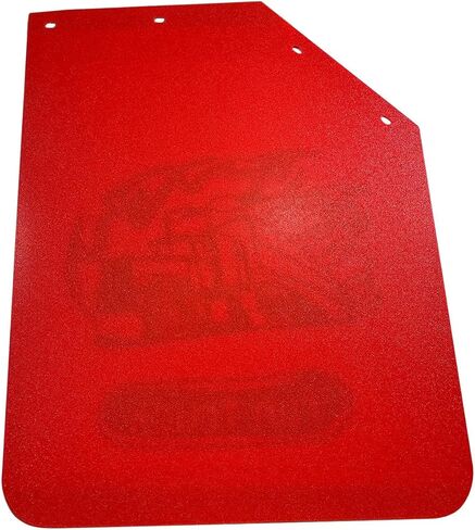 2PCS Universal Heavy Duty Polymer Mudflaps 24x30 Inch, Red Angled Splash Guard Mudflap for Semi Trucks Tractor Trailer (Fun Truck Pattern) in Kuwait