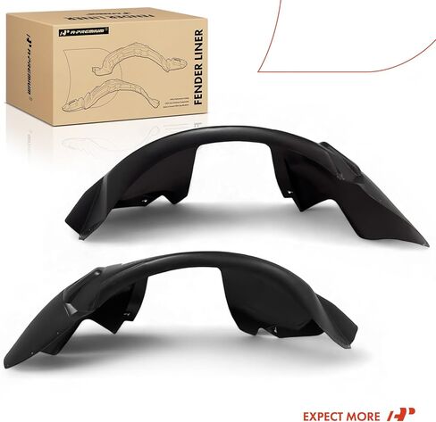 A-Premium Pair Front Inner Fenders Liner Splash Shield Set - Compatible with Chevrolet Camaro 2010 2011 2012 2013 - Factory Fresh (HDPE), Not Refurbished or Recycled in Kuwait