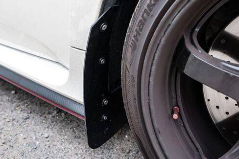 Rally Armor UR Red Mud Flap w/Black Logo for 2017-18 Honda Civic Type R in Saudi Arabia