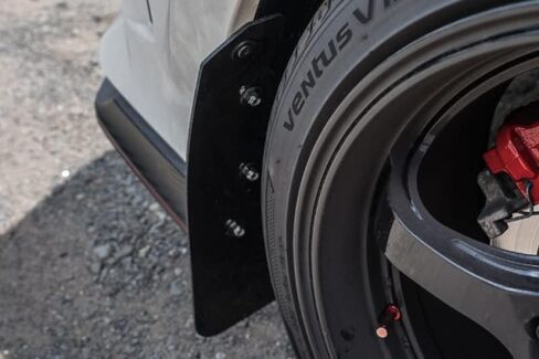 Rally Armor UR Red Mud Flap w/Black Logo for 2017-18 Honda Civic Type R in Saudi Arabia