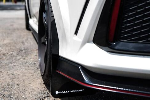 Rally Armor UR Red Mud Flap w/Black Logo for 2017-18 Honda Civic Type R in Saudi Arabia