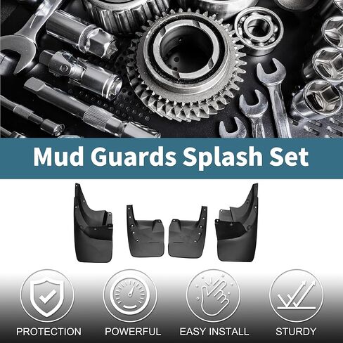 Mud Flaps Splash Guards for Toyota Land Cruiser Prado FJ150 2010-2018 Front & Rear Mud Guards W/Mount Accessories in Kuwait