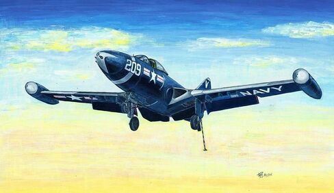 Trumpeter 1/48 F9F2 Panther US Navy Fighter Model Kit in Kuwait