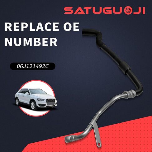 06J121492C Turbocharger Coolant Hose Return Compatible with AUDI A3 S3 Q3 TT Fit for VW Tiguan Limited CC Eos Passat CC GTI Jetta Beetle Golf 667-608 in Saudi Arabia