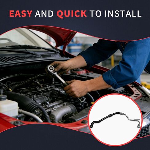 06J121492C Turbocharger Coolant Hose Return Compatible with AUDI A3 S3 Q3 TT Fit for VW Tiguan Limited CC Eos Passat CC GTI Jetta Beetle Golf 667-608 in Saudi Arabia