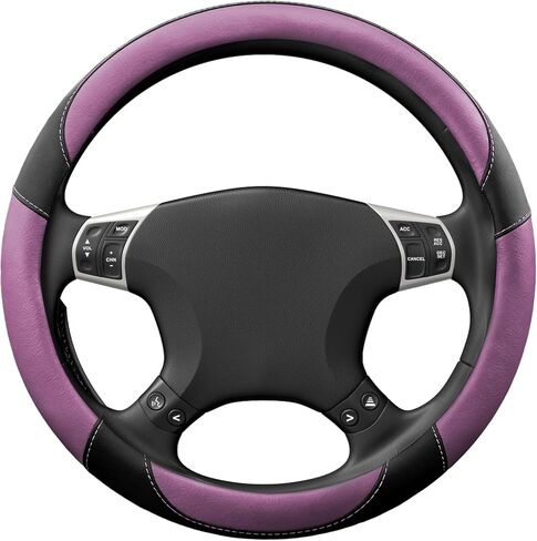 Car Steering Wheel Cover, Car Wheel Protector, Breathable Anti-Slip Odorless Steering Wheels Accessories, Auto 15 Inch Universal Microfiber Leather Covers Fit for Most Vehicles (Coffee) in Kuwait
