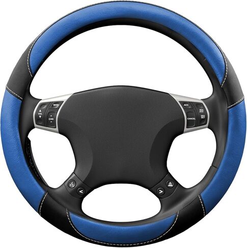 Car Steering Wheel Cover, Car Wheel Protector, Breathable Anti-Slip Odorless Steering Wheels Accessories, Auto 15 Inch Universal Microfiber Leather Covers Fit for Most Vehicles (Coffee) in Saudi Arabia