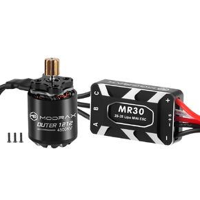 1212 4500KV Outrunner Brushless Motor & 25A ESC Combo with 11T Pinion Gear for Axial 1/30 SCX30 Crawler Upgrade in Saudi Arabia