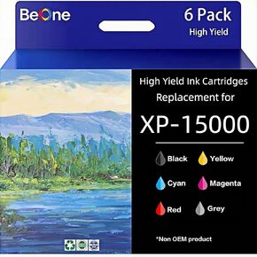 BeOne Remanufactured Ink Cartridges Replacement for 312XL 314XL Ink Cartridges Work with Expression Photo XP-15000 XP-8500 XP-8600 Printer(6 Pack,1Black,1 Cyan,1 Magenta,1 Yellow,1 Red,1 Gray) in Saudi Arabia
