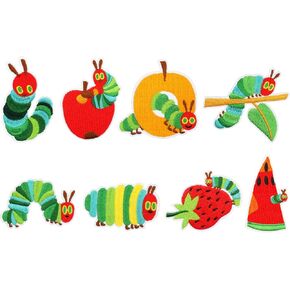 8 PCS Embroidered Sew on Iron on Patches Applique Compatible with Hungry Caterpillar in Saudi Arabia