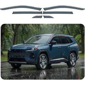 Rain Guards for 2026 Toyota RAV4 (6PCS Set), Window Visors Rain Guards, Wind Deflector for Car, Vent Visors, Clear Rain Shield, Transparent Side Vent Shades for SUV, Automotive Exterior Accessories in Saudi Arabia