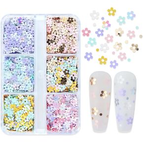 Shiny Flower Glitter Resin Fillings Micro Flakes Sequins Epoxy Resin Mold Fillers for DIYJewelry Making Nail Art Decors in Kuwait