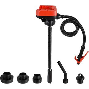 Cordless Fuel Transfer Pump 3.7 GPM, Battery Powered Gas Pump for Gas Can Compatible with DeWalt 20V & Milwaukee 18V, Auto-Stop, 3 Adapters for Gasoline Diesel Oil Transfer (Bare Tool) in Kuwait