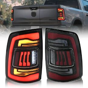 Tail Lights for Dodge RAM 1500 2009-2018 & 2013-2018 RAM 2500/3500 Taillights Back Llights[For Halogen & LED Model] Driver & Passenger Side Rear Lamp Smoked 1 Pair in Saudi Arabia