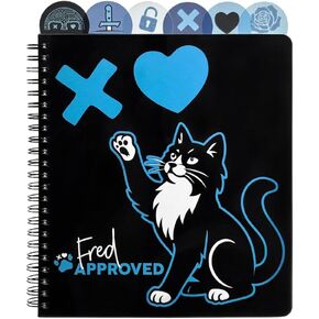 ConQuest Journals Lights Out Fred Approved Tabbed Journal, 6 Unique Dividers, Die-Cut Tabs, Plastic Cover, 144 Ruled Pages, Lined Sheets, Cream Paper, Officially Licensed Navessa Allen Book Merch in Saudi Arabia