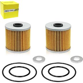 Oil Filter Kit Compatible with Kawasaki Bayou 220 250 300 KLF220 250 KLF300C KLF300B Lakota 300 KEF300A (2Pcs） in Kuwait