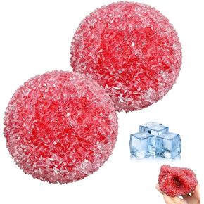 Waxberry Crunchy Squishy Stress Balls, 2Pcs Ice Skin Moldable Fidget Toys, Slow Rising Sensory Squeeze Toy for Relaxation in Kuwait