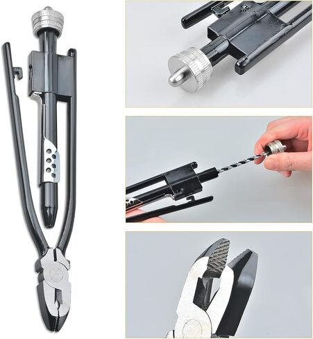 LainKeen 5 Pieces 9 Inch Safety Wire Twisting Pliers Tool Set With 4 Coils Steel Wire (2 PCS 1.0 mmx30 m, 2 PCS 1.2 mmx15 m) For Aircraft, Machinery, and Vehicles in Saudi Arabia