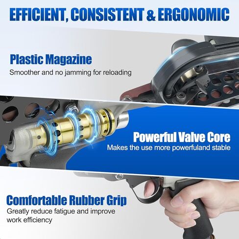 نقار الخشب C-7CA 15 مقياس 3/4 بوصة مسدس حلقة هوائية، قطر إغلاق 0.189 بوصة، حلقات صغيرة، مسدس حلقة هوائية على شكل حرف C للأقفاص، شبكة سلكية، الفخاخ، المفروشات in Kuwait